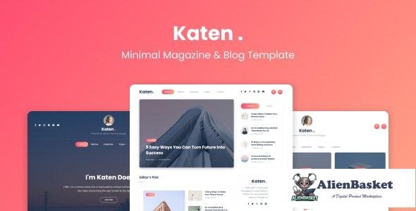 26556 Katen v1.0 - Minimal Blog & Magazine HTML Template 