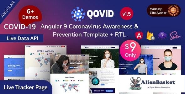 21239 Qovid v1.5 - Angular 9 COVID-19 Medical Prevention 