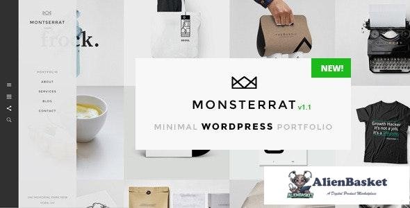21038 Monsterrat v1.2.1 - Minimal WordPress Portfolio Theme 