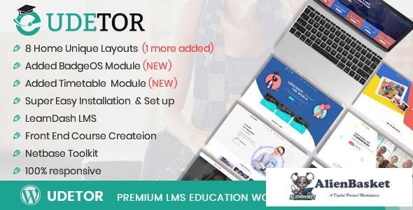 11777 Udetor v2.3.0 - LMS Education WordPress Theme 