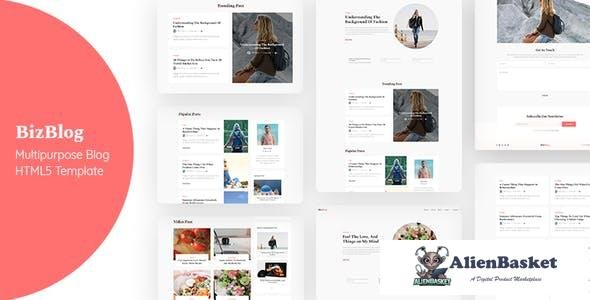 14862 Bizblog v1.0 - Multipurpose Personal Blog HTML5 Template 