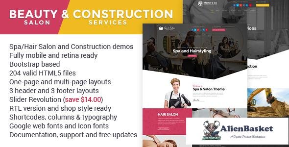 12310 Beauty & Construction Services HTML Template 