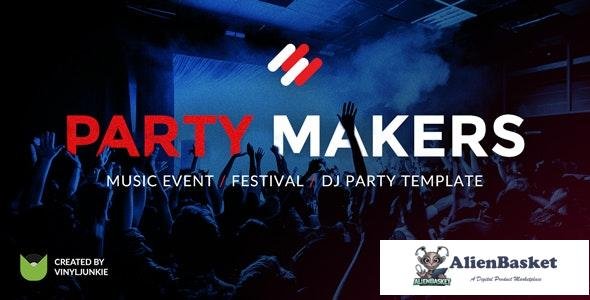 20055 Party Makers v1.0 - Music Event / Festival / DJ Responsive Muse Template 
