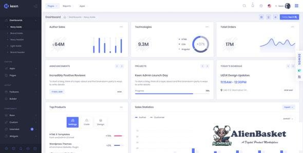17002 Keen v1.4.2 – The Ultimate Bootstrap Admin Theme 
