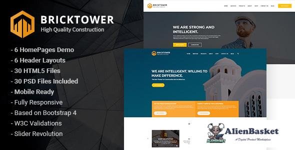 12481 Bricktower - Construction and Building Company HTML5 Template 