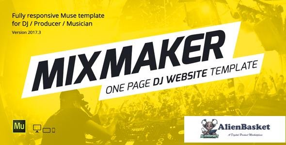 12677 MixMaker - DJ / Producer / Music Band Website Responsive Muse Template 