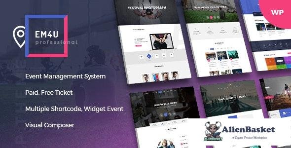 35567 EM4U v1.6.2 - Events WordPress Theme for Booking Tickets 