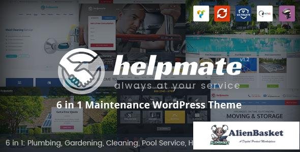 18596 Helpmate v1.1.3 - 6 in 1 Maintenance WordPress Theme 