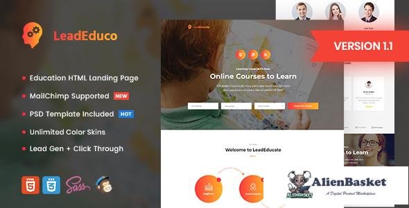 12334 LeadEduco v1.1 - Education HTML Landing Page Template 