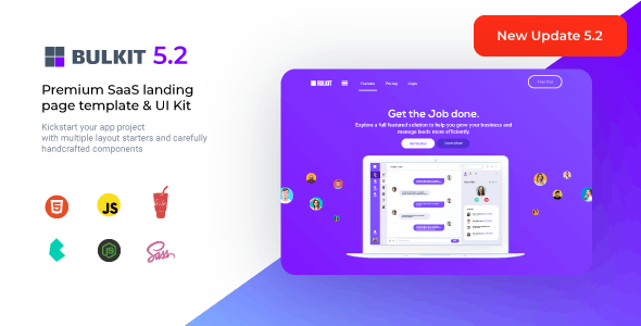 28682 Bulkit v5.2.0 - Saas Landing Pages 
