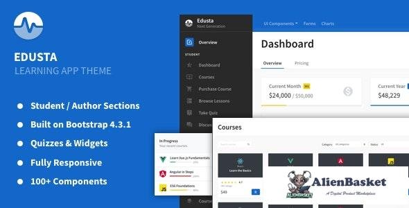 21256 Edusta v1.1.0 - Learning App & Education Admin Theme 