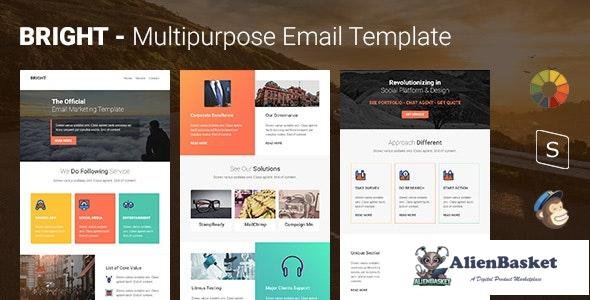 24206 Bright v1.0 - Multipurpose Responsive Email Template 