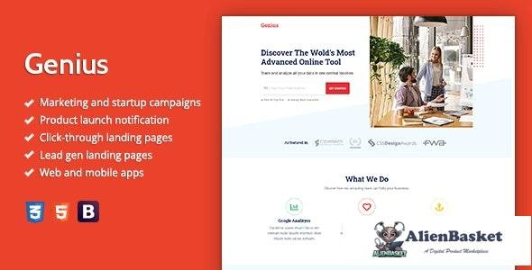 22613 Genius v1.0 - Premium HTML Landing Page Template 