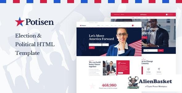 18656 Potisen v1.0 - Election & Political HTML Template 