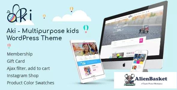 15018 Aki v1.2.7 - Multipurpose Kids WordPress Theme 