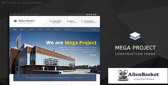 14484 Mega Project v1.22 - Construction WordPress Theme 