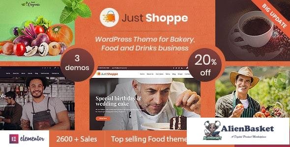 22354 Justshoppe v11.0 - Elementor Cake Bakery WordPress Theme 