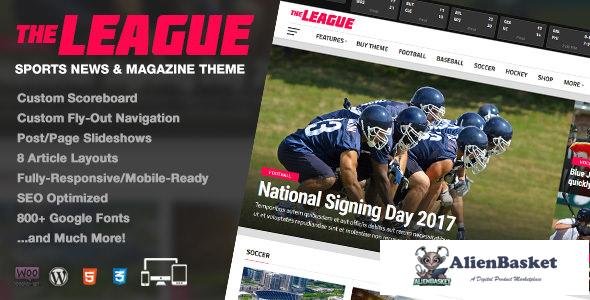 10550 The League v3.1.0 - Sports News & Magazine WordPress Theme 