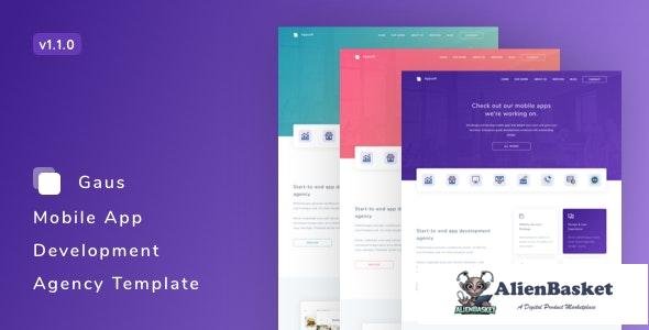 27766 Gaus v1.1.0 - Mobile App Development Agency Template 