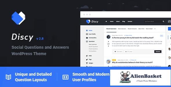 14779 Discy v2.8 - Social Questions and Answers WordPress Theme 