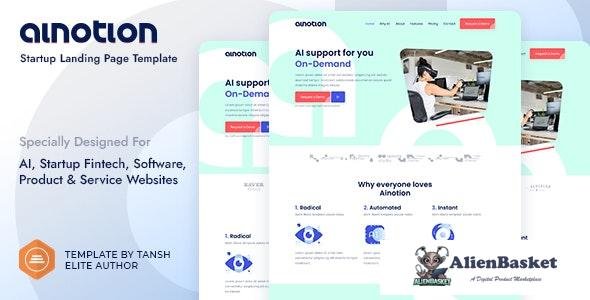 23731 Ainotion v1.0 - Startup Landing Page Template 