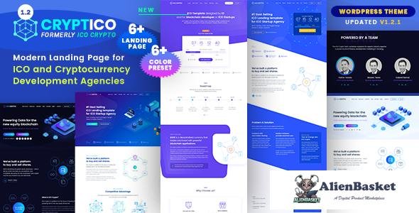 10280 Cryptico v1.2.1 - ICO Crypto Landing & Cryptocurrency Theme 