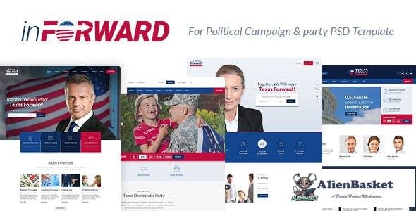 14260 inForward v1.0 - Political Campaign, Party, Nonprofit PSD Template 
