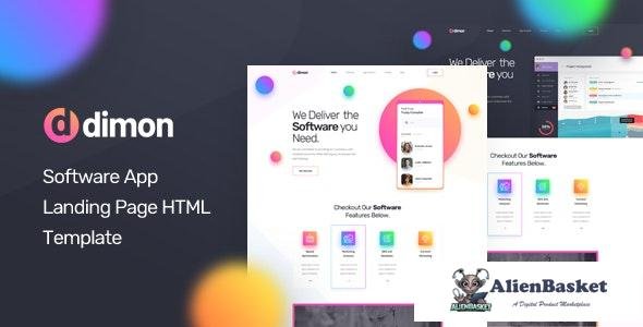 20247 Dimon v1.0 - Software App Landing Page HTML Template 