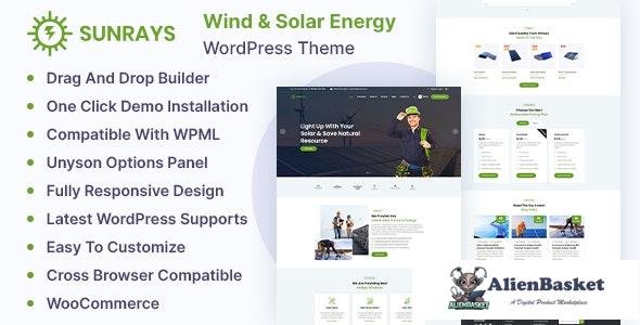 25194 Sunrays v1.0.0 – Solar Power & Green Energy WordPress theme 