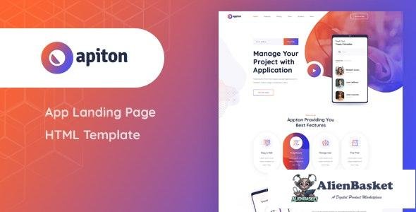 20967 Apiton v1.0 - App Landing Page HTML Template 