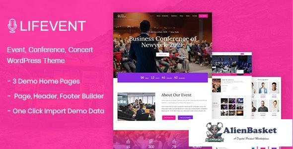 33693 Lifevent v1.1.1 - Conference WordPress Theme 