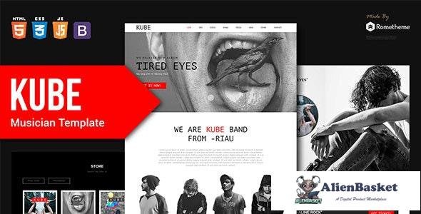 17488 Kube v1.0 - Musician, DJ, Band, Music HTML Template 