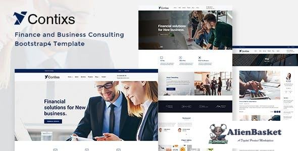 14439 Contixs v1.0 - Finance and Business Consulting Bootstrap 4 Template 