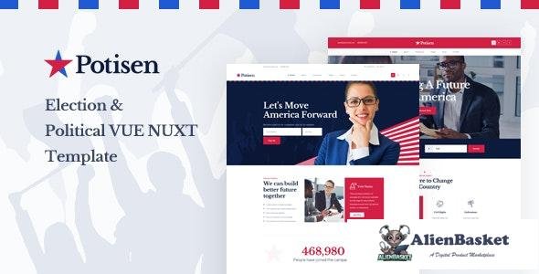 25534 Potisen v1.0 - Election & Political Vue Nuxt Template 