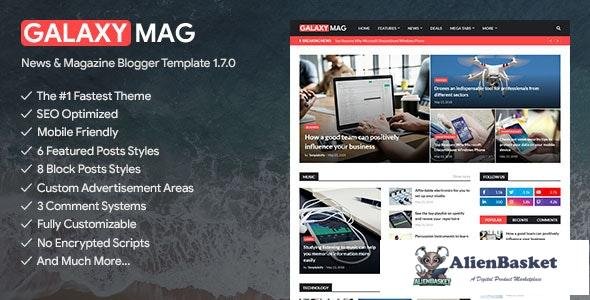 18301 GalaxyMag v1.7.0 - Responsive News & Magazine Blogger Template 