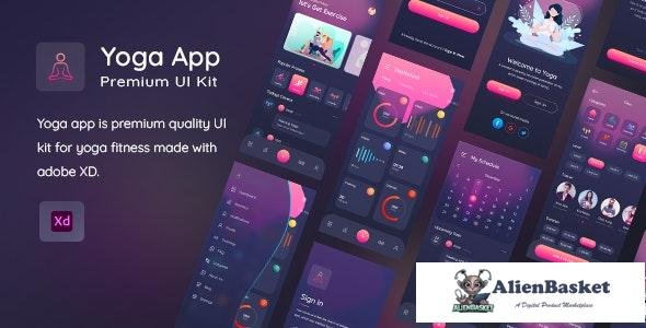 23176 Yogaa App v1.0 - Premium UI Kit For XD 