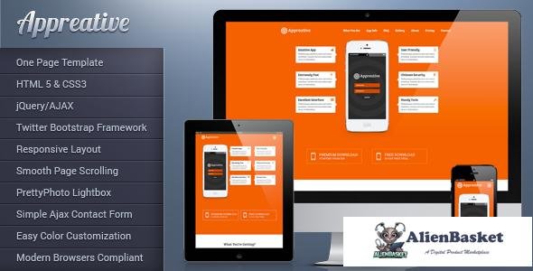 11080 Appreative - Responsive Landing Page Template 