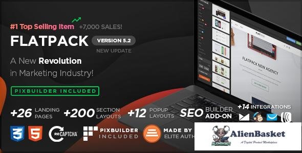 17390 FLATPACK v5.2.2 – Landing Pages Pack With Page Builder 