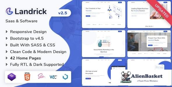 22128 Landrick v2.5.1 - Saas & Software Landing Page Template 