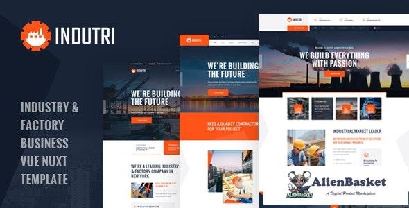 24187 Indutri v1.0 - Vue Nuxt Industry & Factory Business Template 