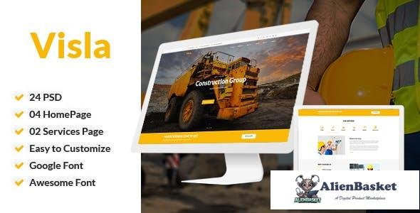 14225 Visla v1.0 - Multipurpose Construction PSD Template 