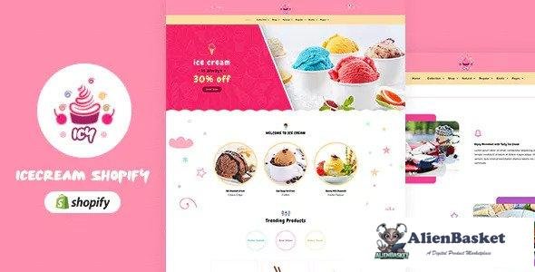 13329 Icy v1.0 - Ice Cream Sectioned Shopify Theme 