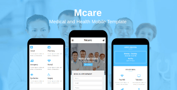 22320 Mcare v1.0 - Medical and Health Mobile Template 
