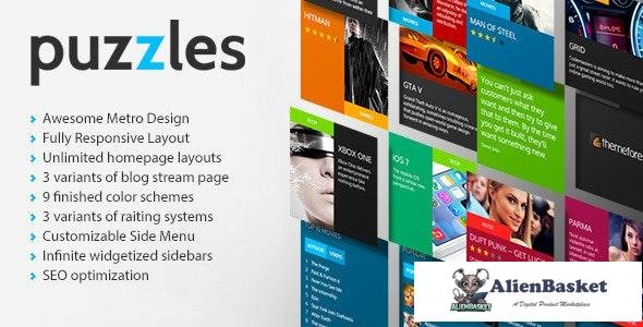 15831 Puzzles v1.0 - Magazine/Review HTML Theme 