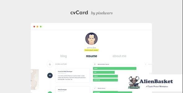 13302 cvCard WP v1.3.9 - Responsive vCard WordPress Theme 