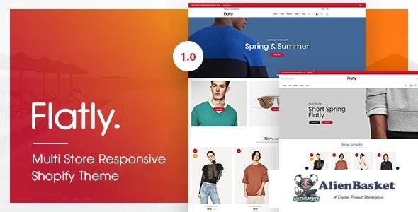 16501 Flatly v1.0 - Multi Store Responsive Shopify Theme 