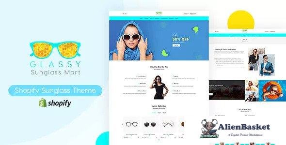 13368 Glassy v1.0 - Sunglasses, Fashion Shopify Theme 