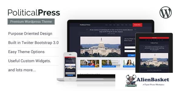 11087 Political Press v1.4 - Responsive WordPress Theme 