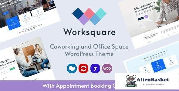 23960 Worksquare v1.2 - Coworking and Office Space WordPress Theme 