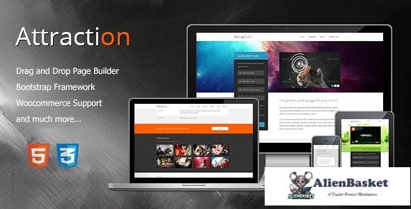 18707 Attraction v1.0.2 - Responsive WordPress Landing Page Theme 